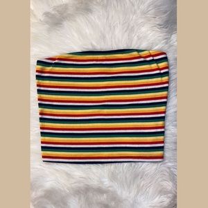 American Eagle Striped Tube Top